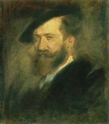 Porträt des Künstlers Wilhelm Busch (1832-1908), ca. 1878